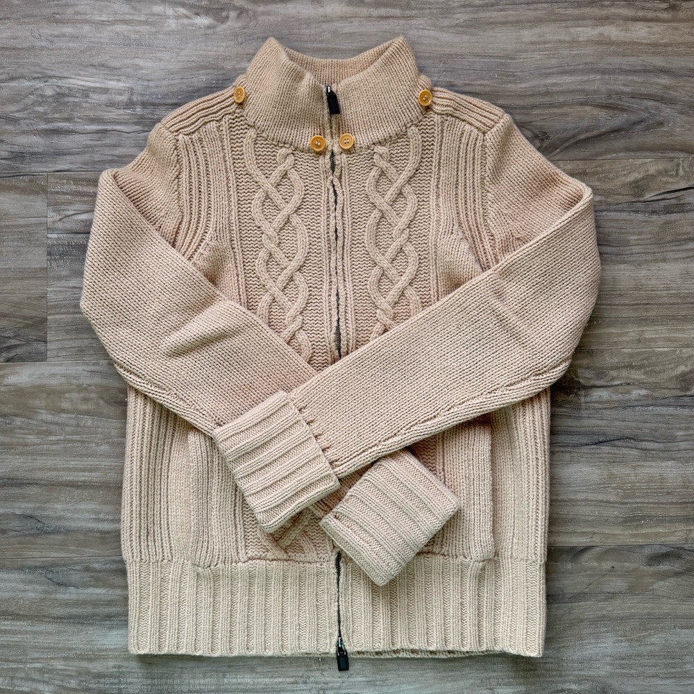 J. Crew Lambs Wool Sweater in Tan - Vintage - Picture 2 of 4